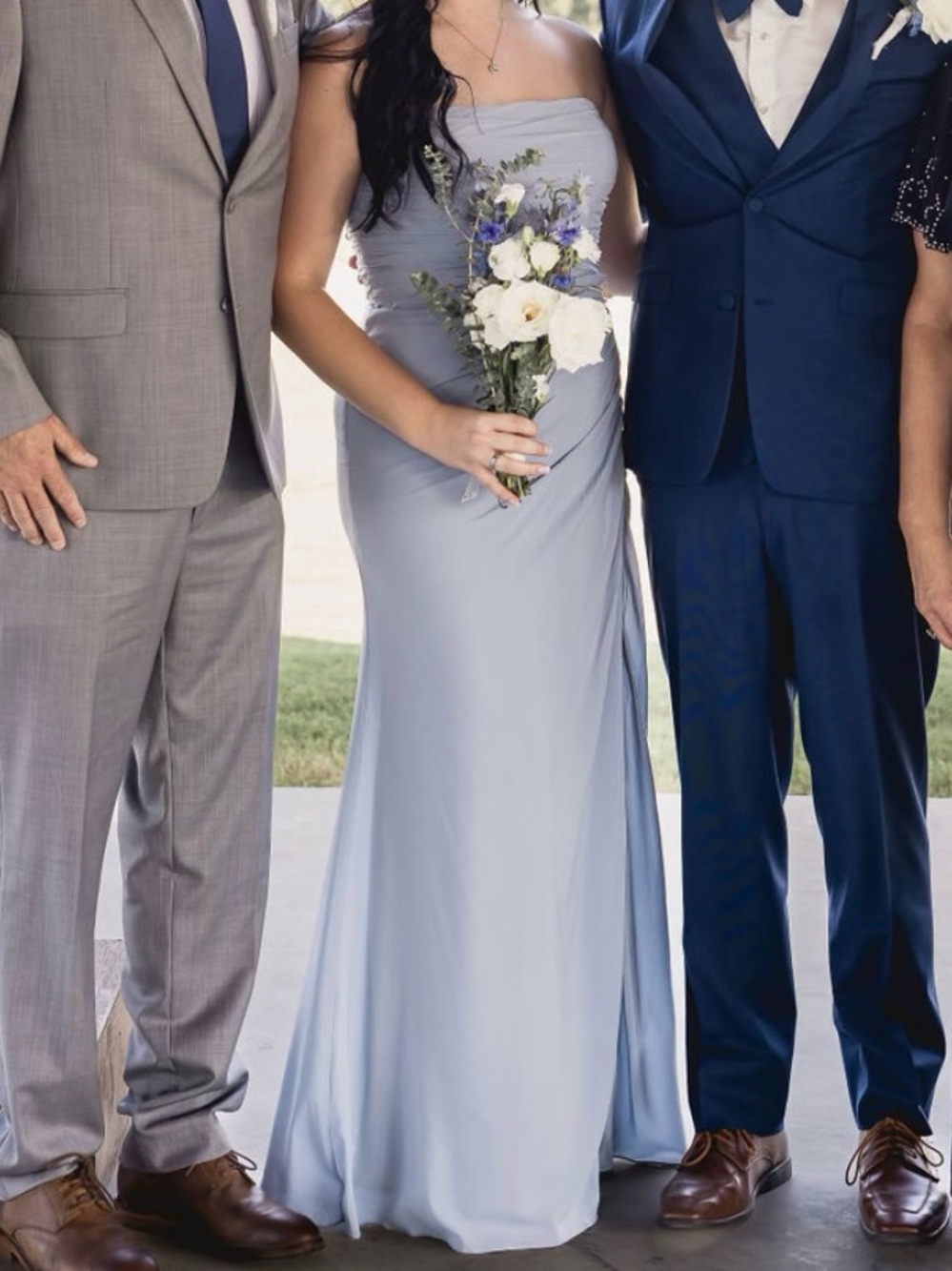 Azazie Dusty Blue Dress